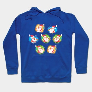 Cute Santa Christmas pattern Hoodie